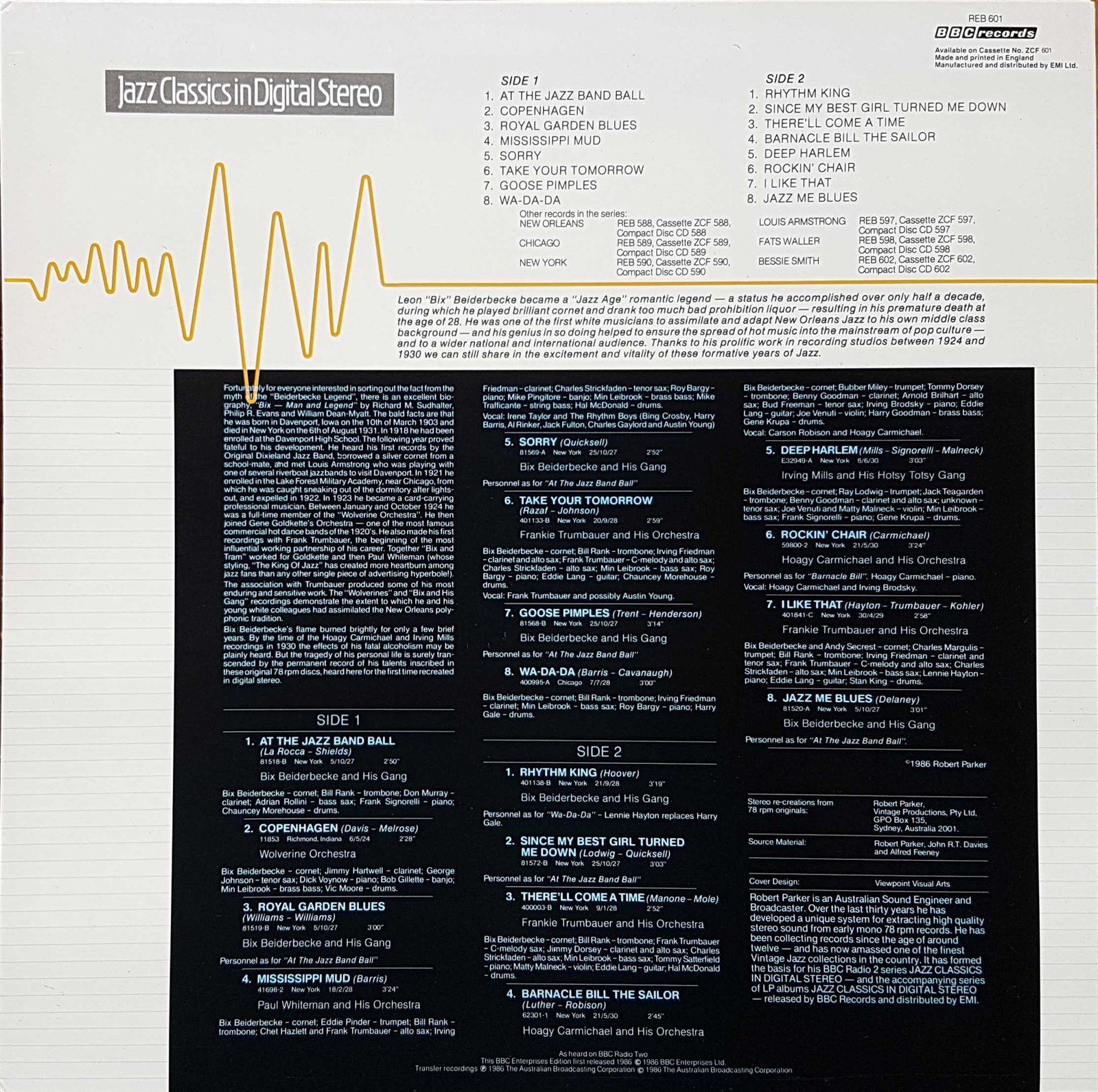 Back cover of REB 601